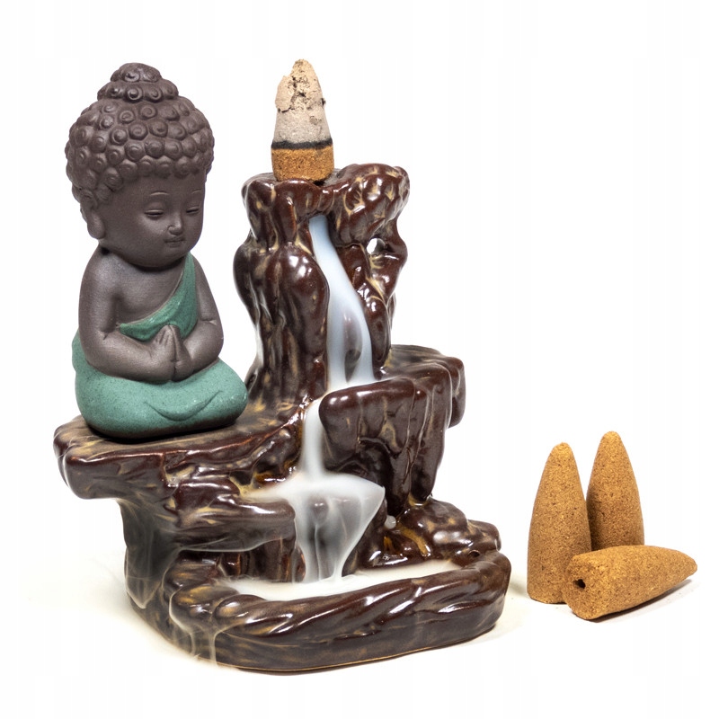 

Kadzielniczka ceramiczna Backflow Little Buddha z