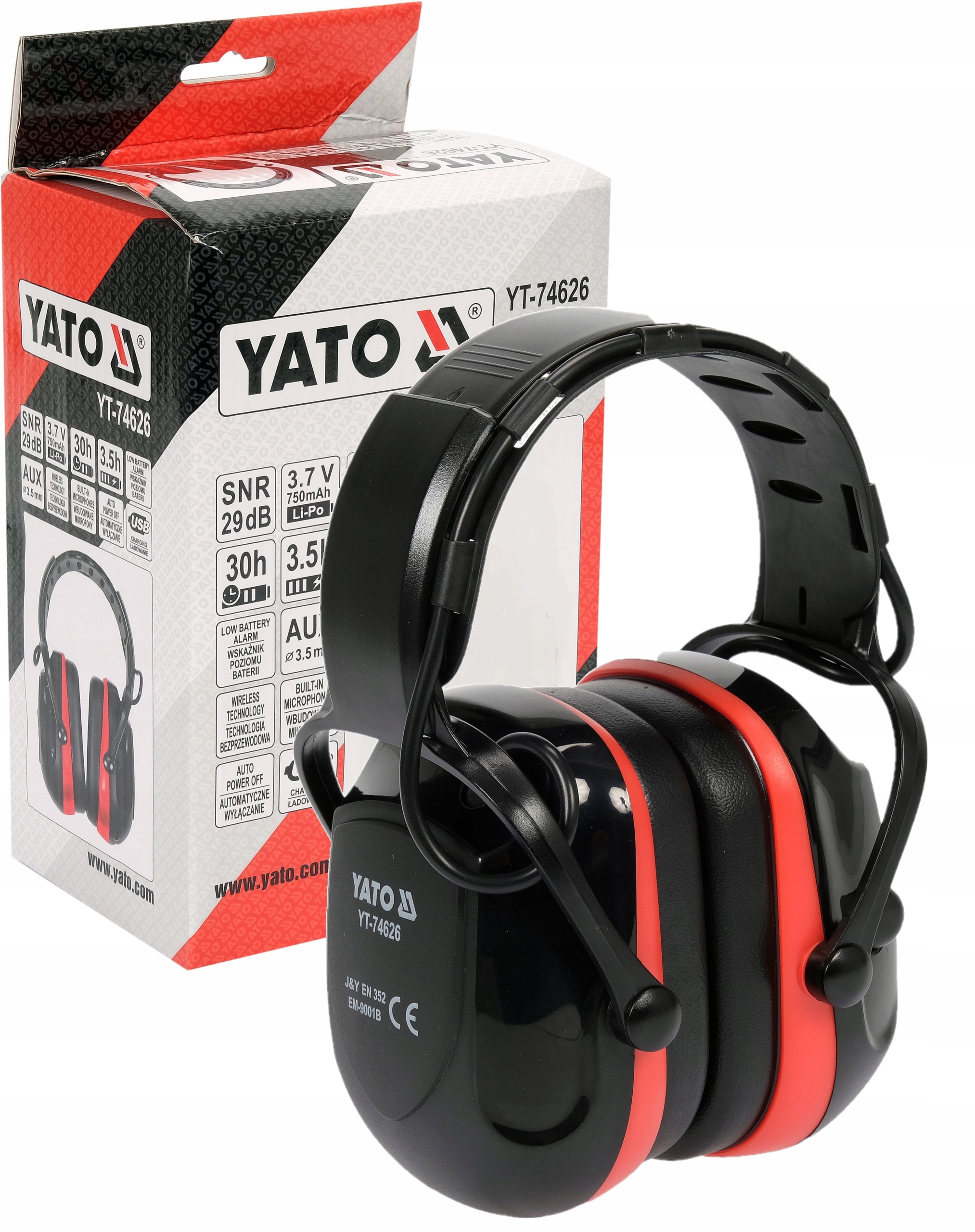 ЗАЩИТНЫЕ НАУШНИКИ ELEK. С BLUETOOTH YATO YT-74626