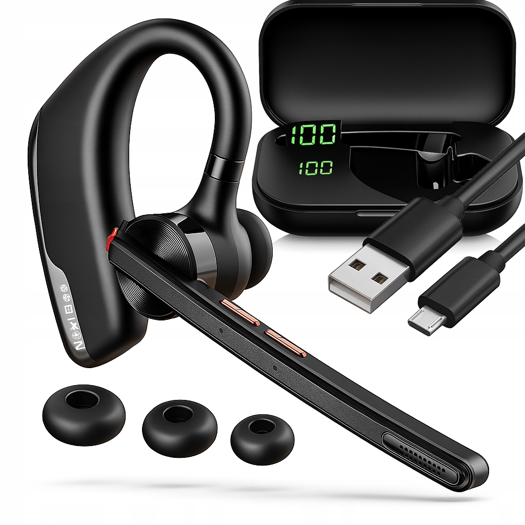 Słuchawka Bluetooth 5.2 dla Kierowcy Bezprzewodowa CVC do Telefonu