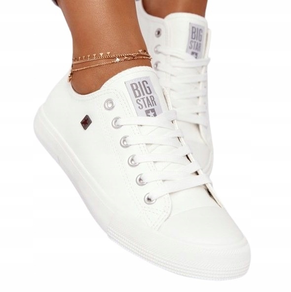 

Damskie Skórzane Trampki Big Star Białe V274869 40