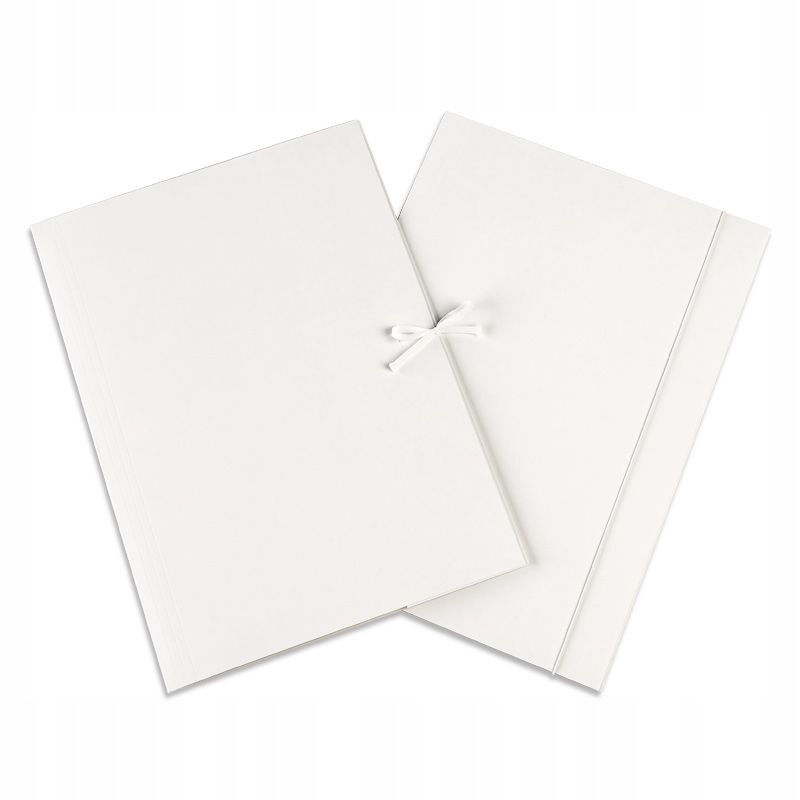 Teczka z gumką A4 gładka podwójnie powlekana biała Marka Barbara