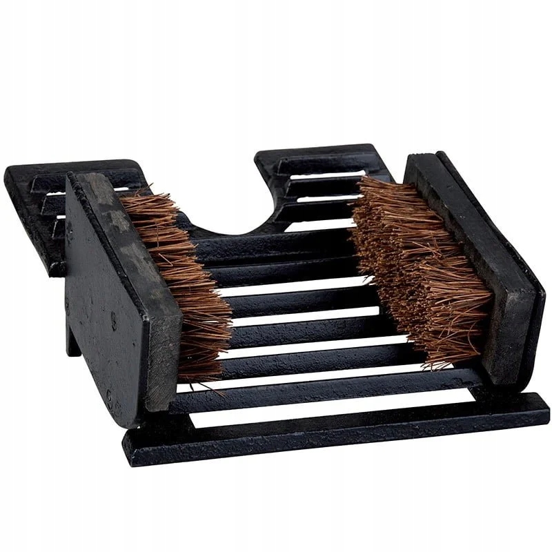 

Żeliwny czyścibut ze szczotkami skrobak do butów