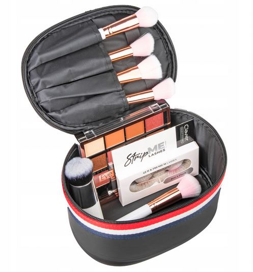 

Kosmetyczka Damska Podróżna Kuferek Clavier Średni