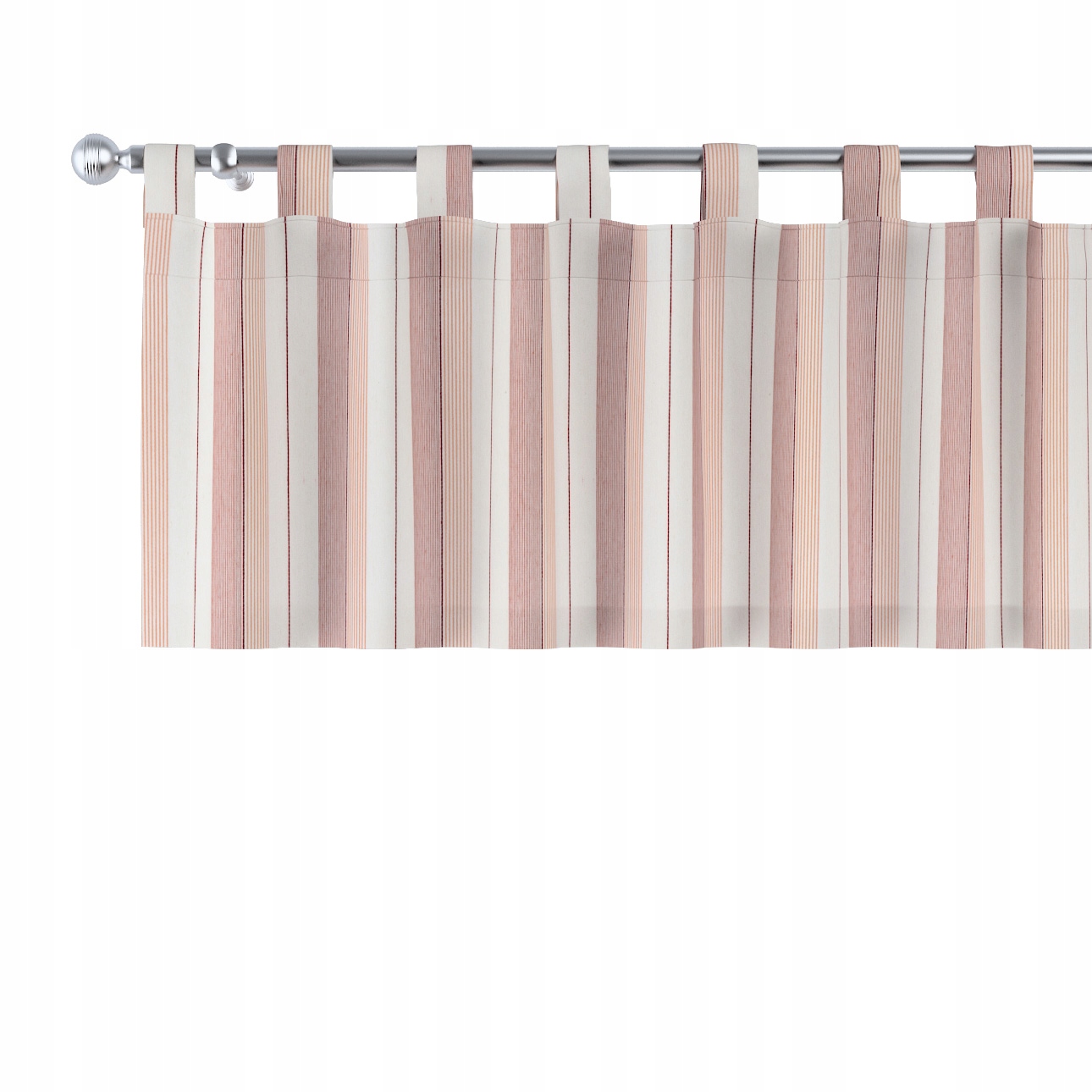 Lambrequin na popruhoch 390x40 červené pruhy