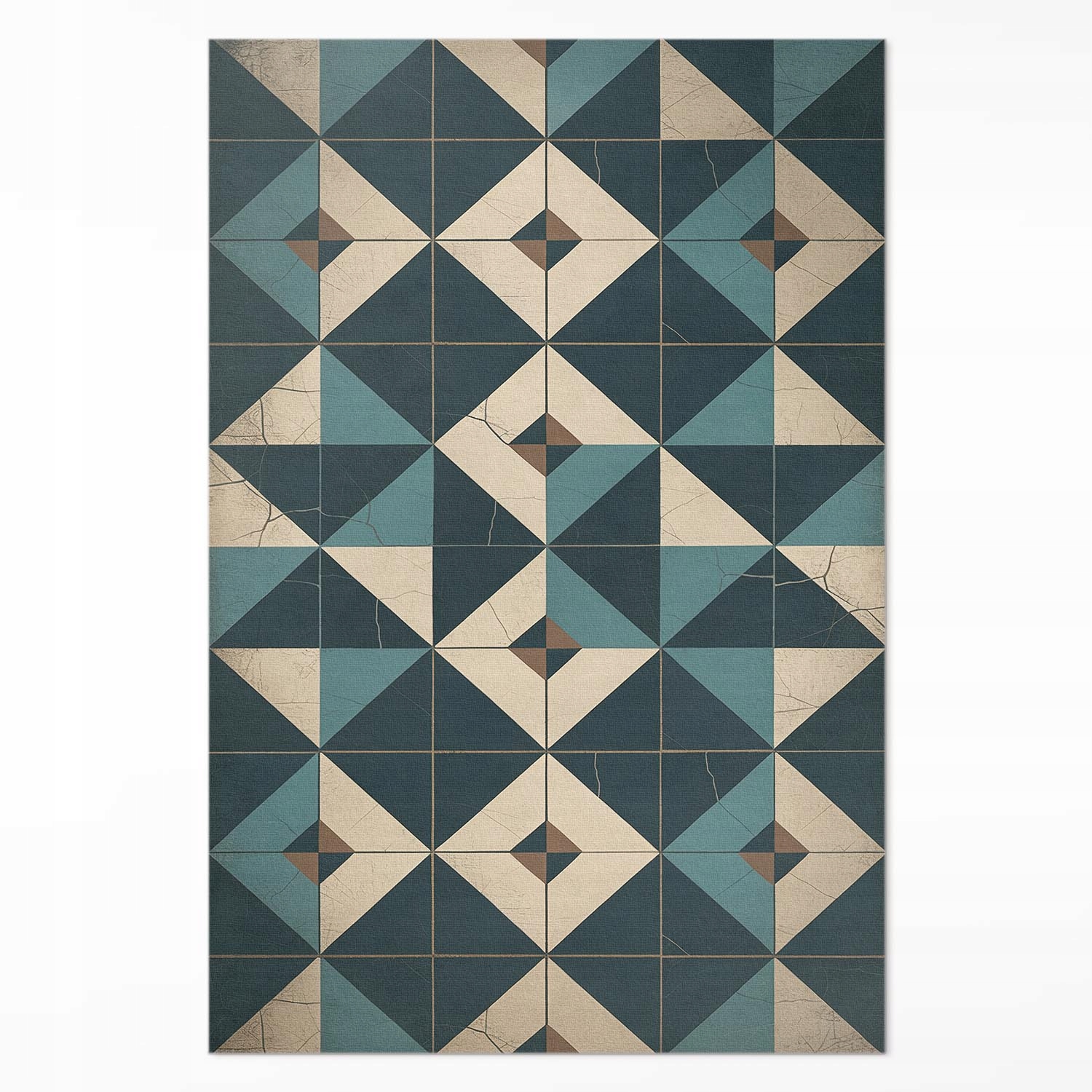 Pvc koberec do domu Rozmer: 100 x 150 cm Art deco dlaždice s geometrickými tvarmi