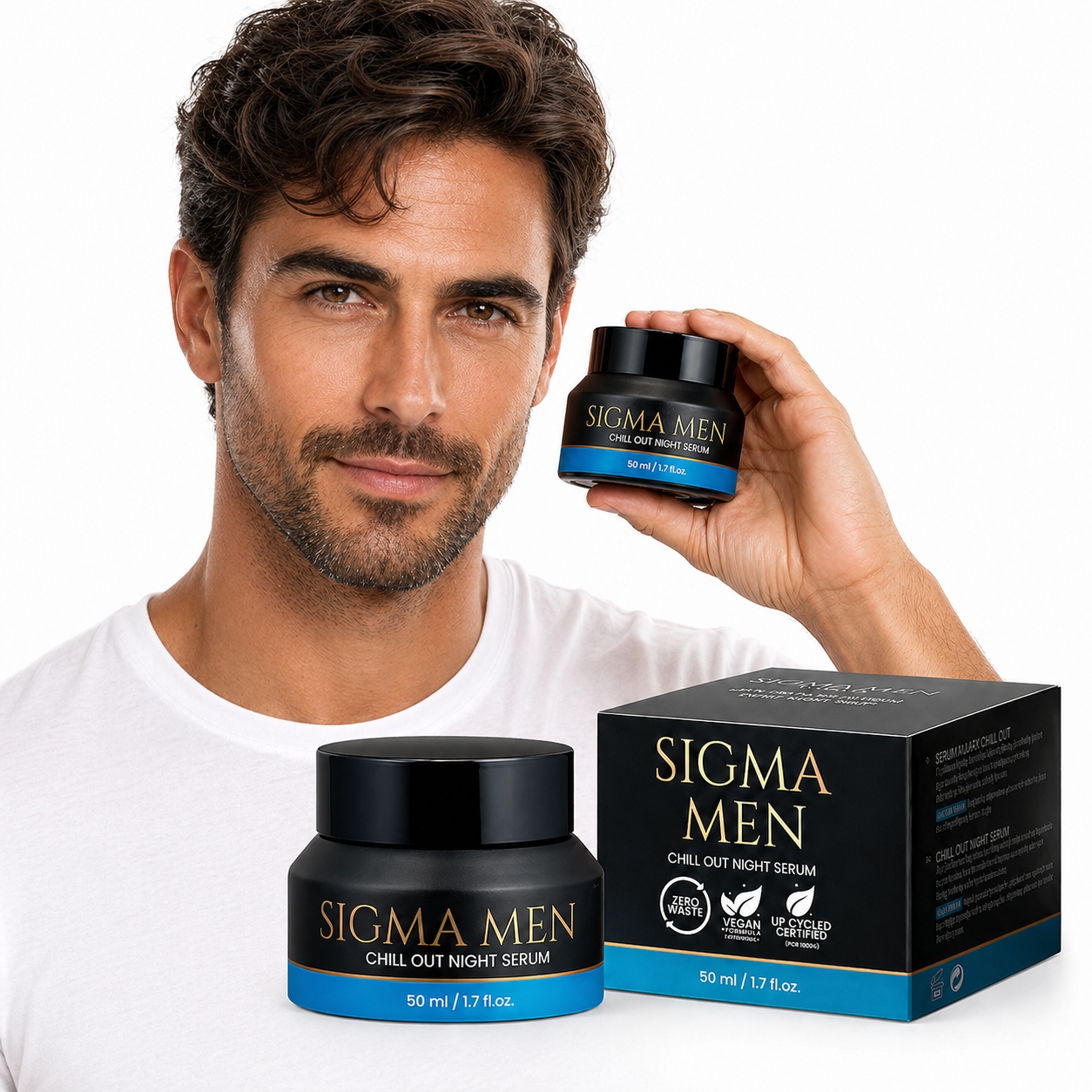 Noční krém pro muže, regenerace a obnova během spánku, 50 ml Sigma Men