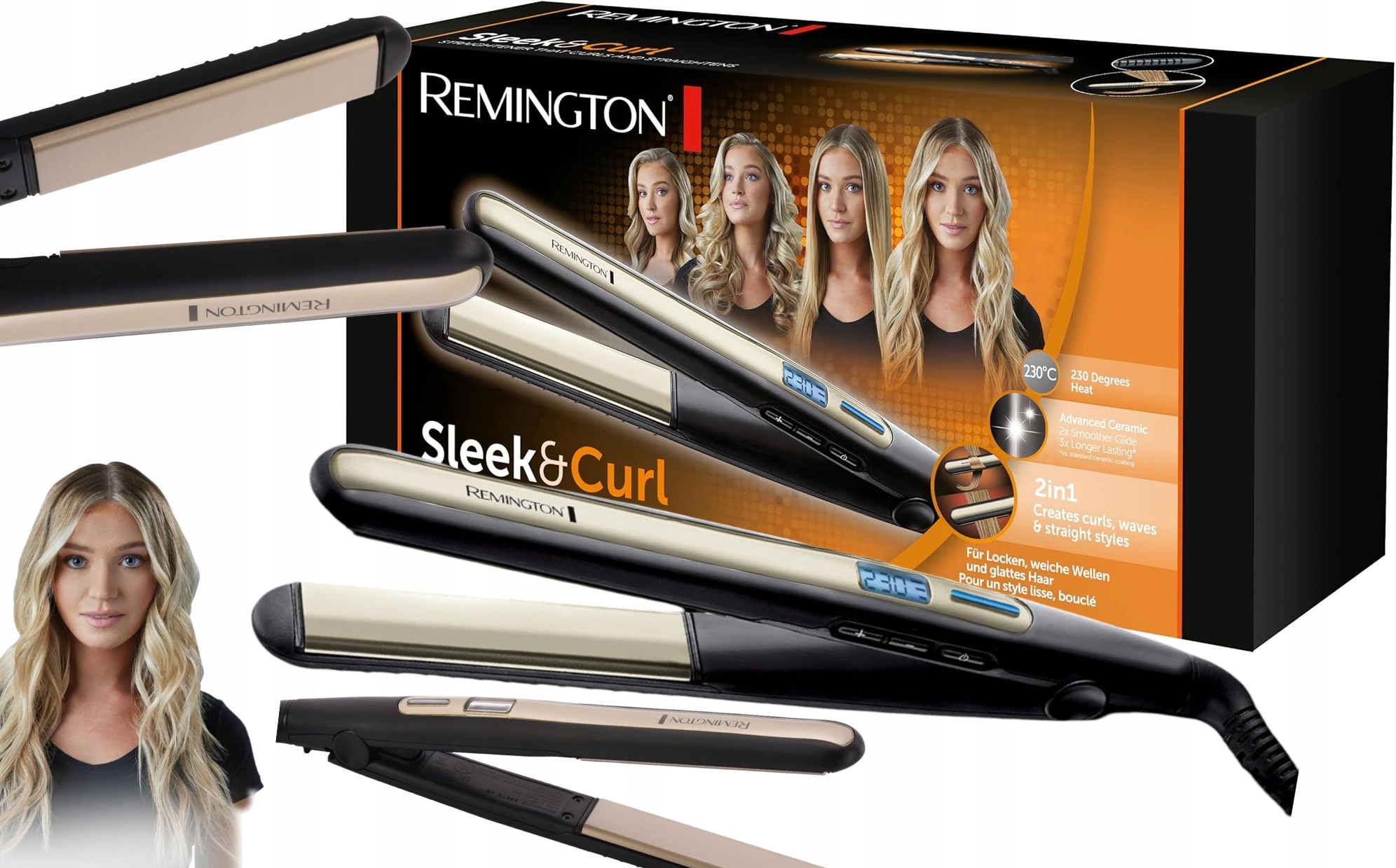 Nowoczesna Prostownica Remington Do Włosów Ceramiczna Profesjonalna