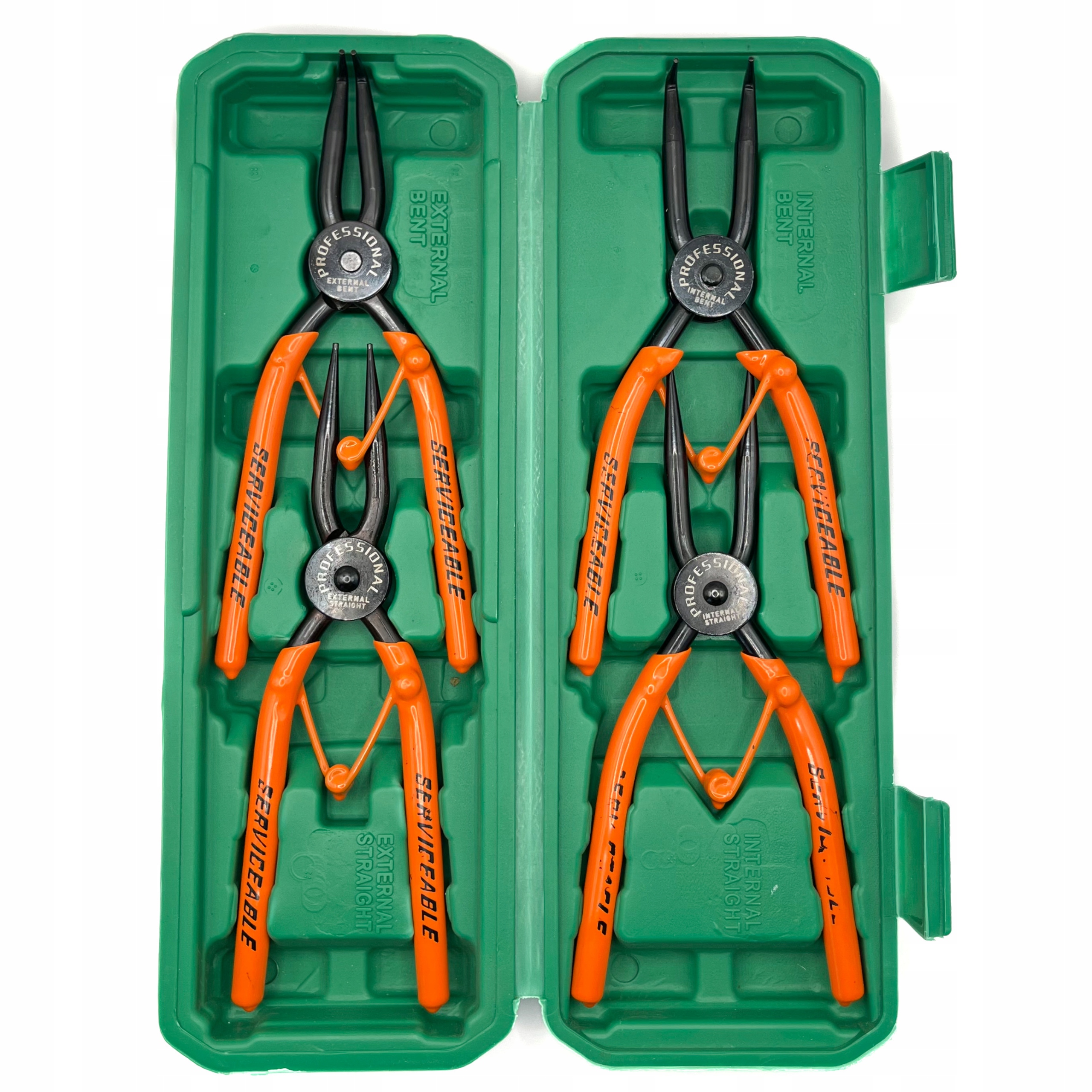 ZESTAW SZCZYPCE DO PIERŚCIENI TYPU SEGER / SEEGER 4SZT. 180MM