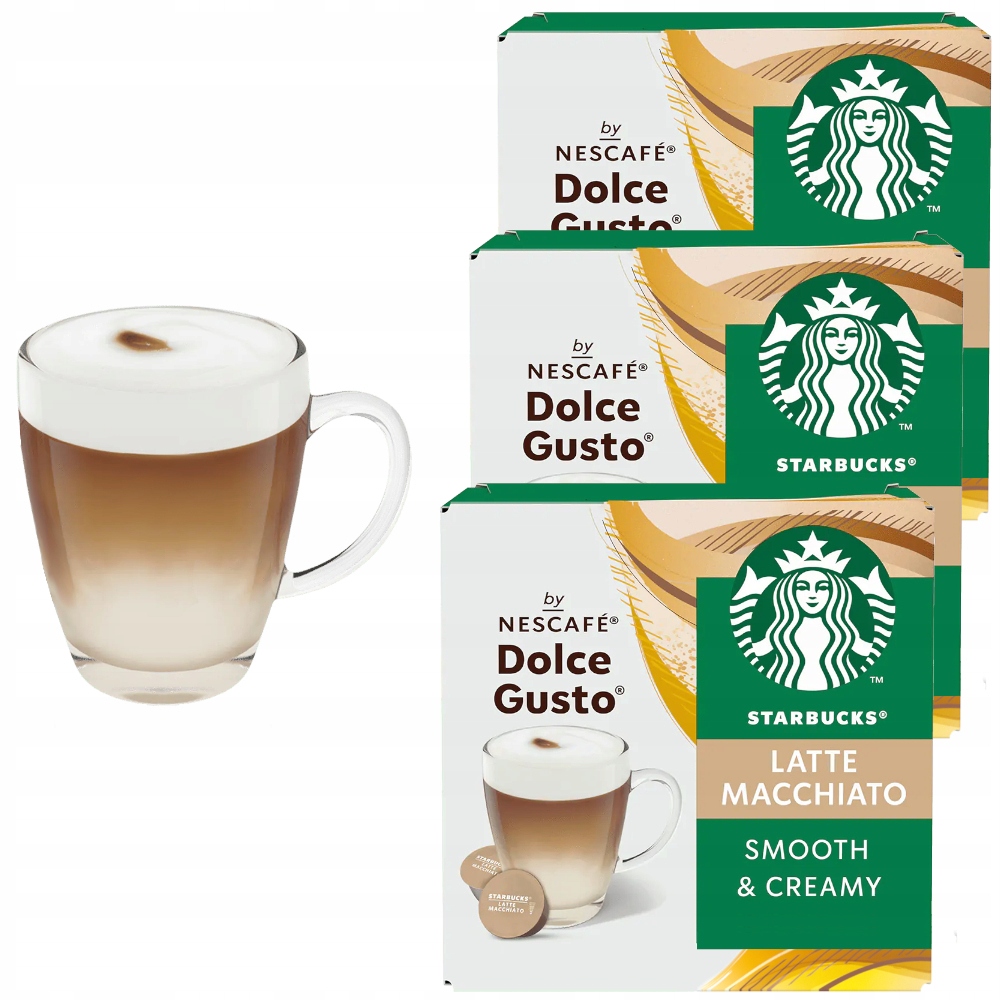 Kawa Dolce Gusto Starbucks Latte Macchiato 36 kaps