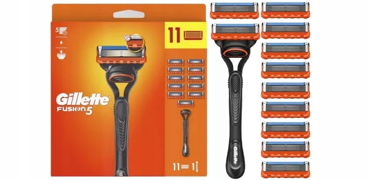 Gillette FUSION5 Maszynka Do Golenia Dla Mężczyzn 11 Wkładów