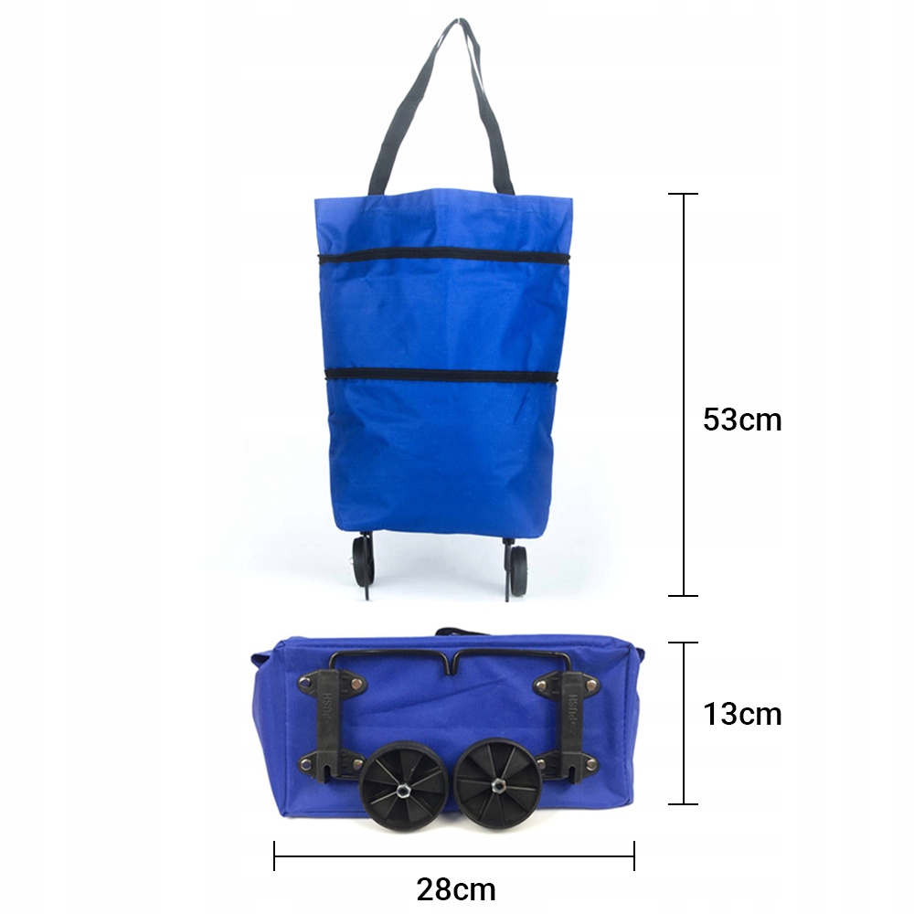 SKŁADANY TORBA WÓZEK NA ZAKUPY WALIZKA NA KÓŁKACH Marka inna