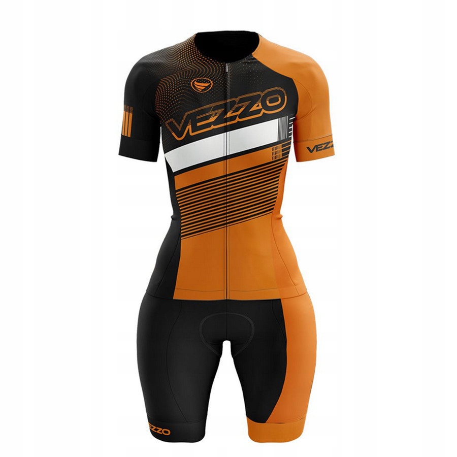 STRÓJ ROWEROWY DAMSKI KOMPLET KOLARSKI NA ROWER Materiał dominujący poliester