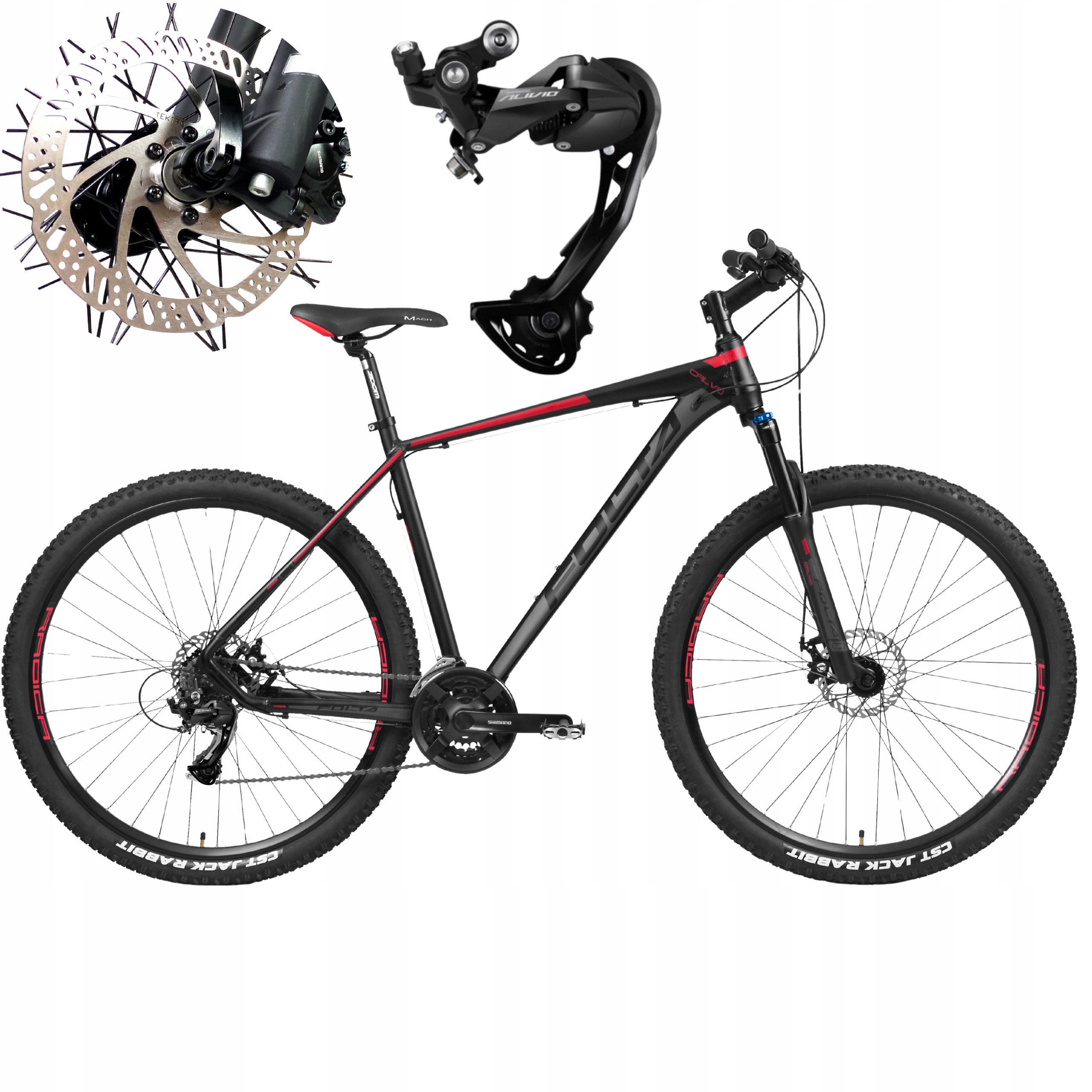 Rower Mtb 29 rama Aluminiowa 19 cali górski Shimano Alivio hydraulika