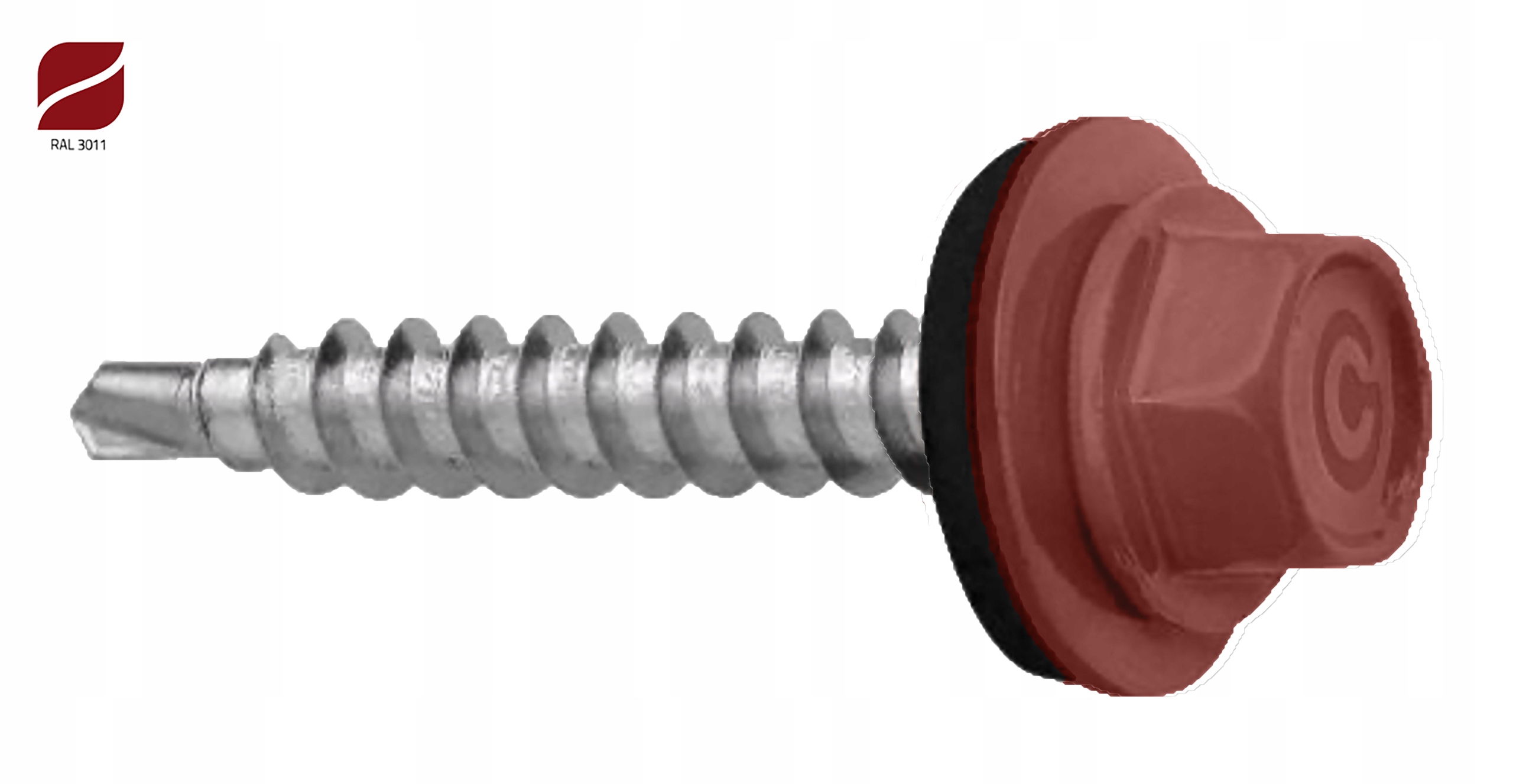 ETANCO - WKRĘT FARMER Dekarskie do blachy 4,8x60 RAL3011 100szt. Producent Etanco