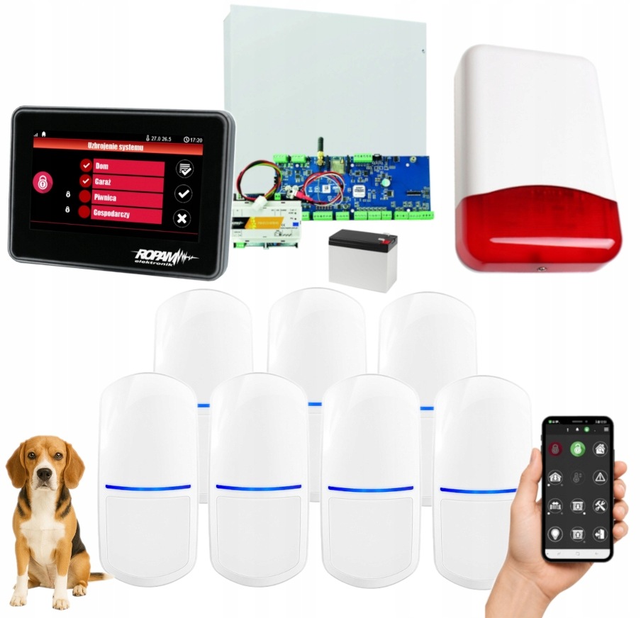Ropam Neo Zestaw Alarmowy 7x Slim-pir-pet Wifi App