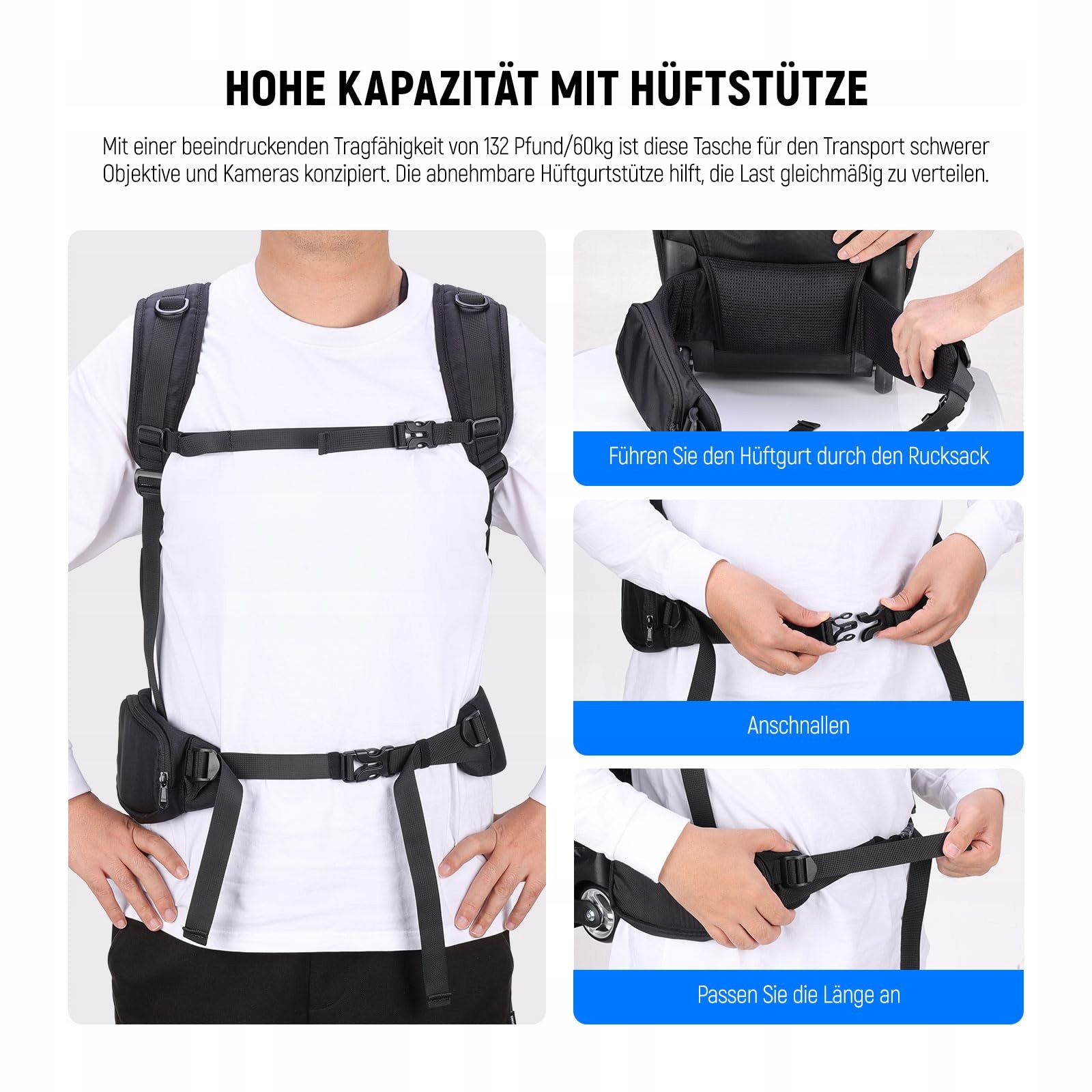 NEEWER Plecak Na Aparat Z Kółkami Wodoodporny Z Przegrodami Na Laptopa — miniatura 7