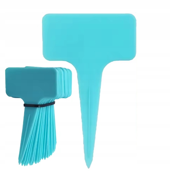 TABLICZKA NIEBIESKA DO OPISYWANIA ROŚLIN OGRODOWA SZKLARNII DONICZKI x10