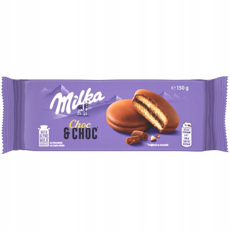 Ciastka Milka Choc&Choc 150g 12szt