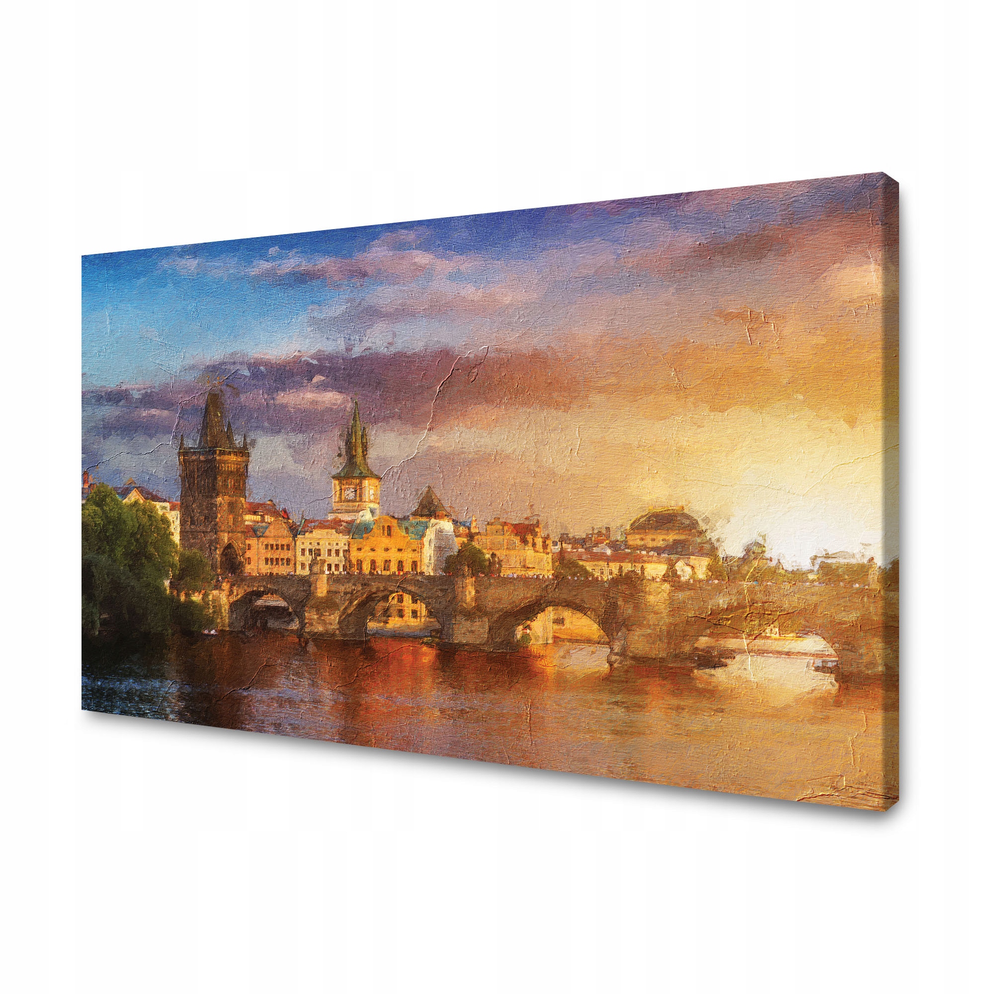 Obraz na plátně Olejové město Styl Umění Architektura 90x60 cm