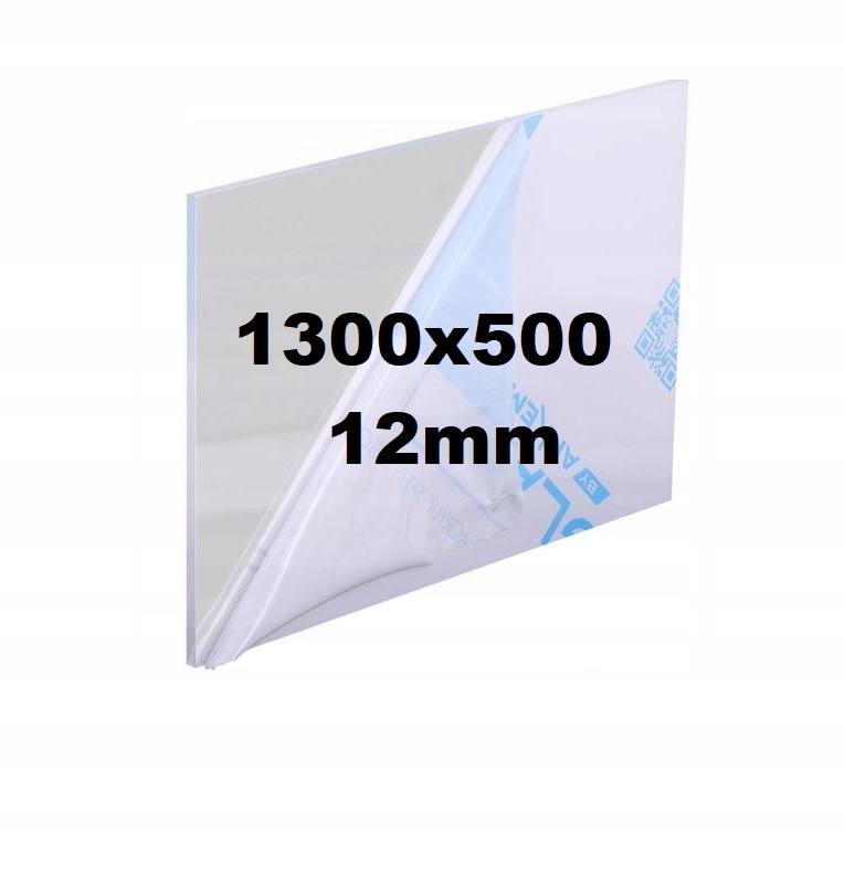 Pleksi /plexi Pleksa /plexa Bezbarvá na míru 1300x500x12 mm Akrylová Deska