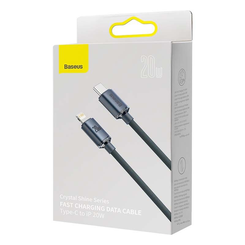 Kabel USB-C Lighting 2m 20W BASEUS do iPhone Kolor czarny