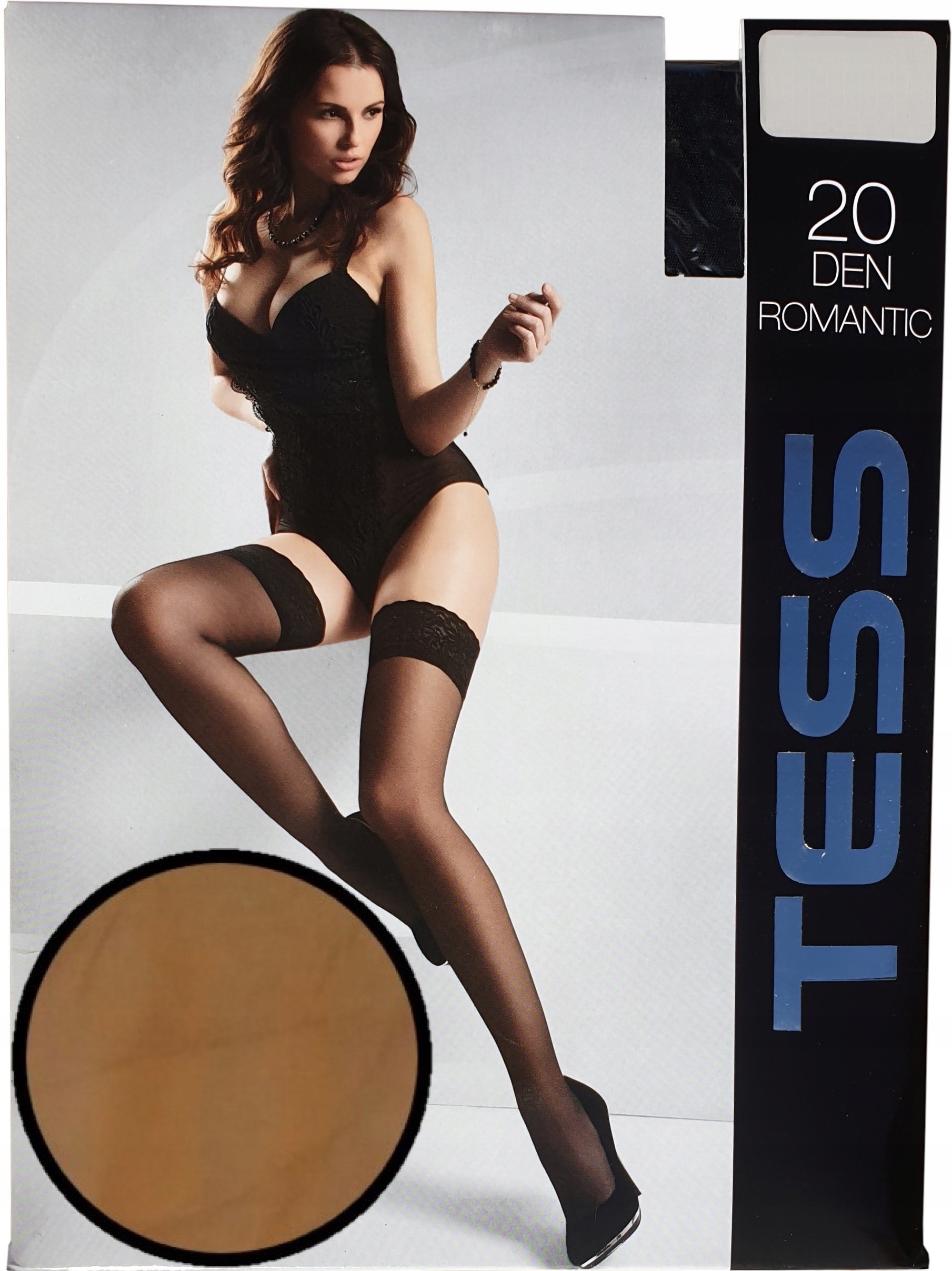 

Pończochy samonośne Lycra 20 Den Tess 1/2 Miele