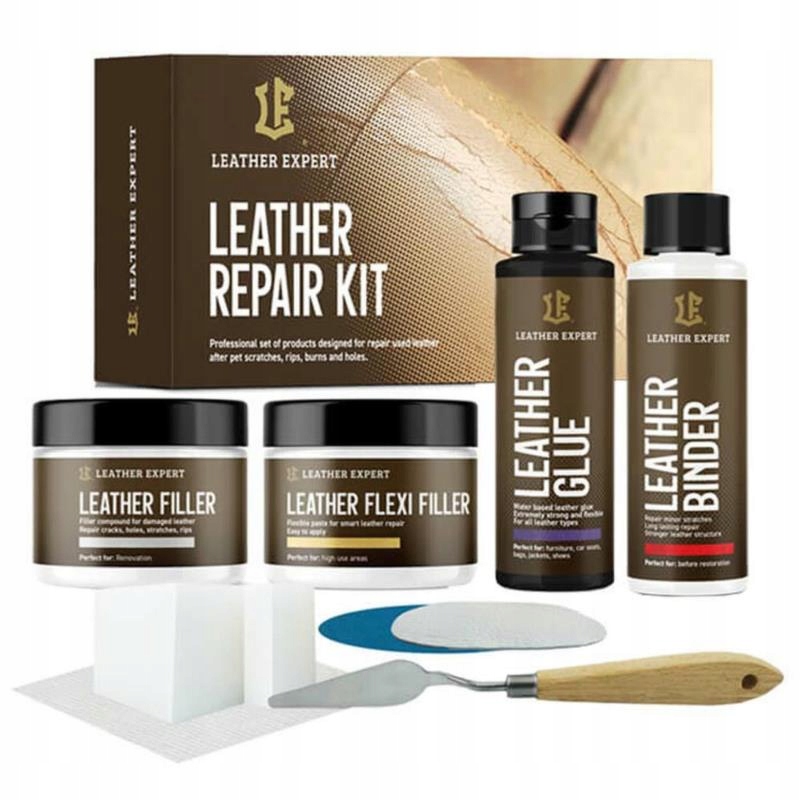 Leather Expert Repair Kit 2x25ml+2x50ml zestaw