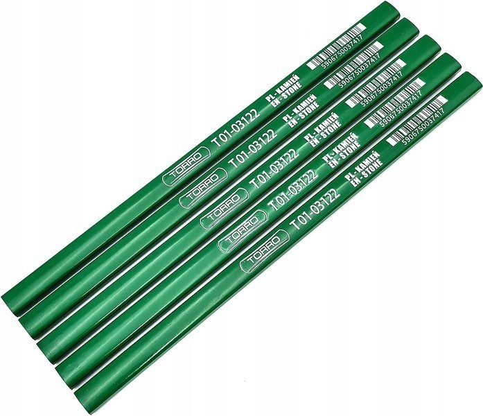

Ołówek Kamieniarski 4H budowlany zielony 24cm 5szt