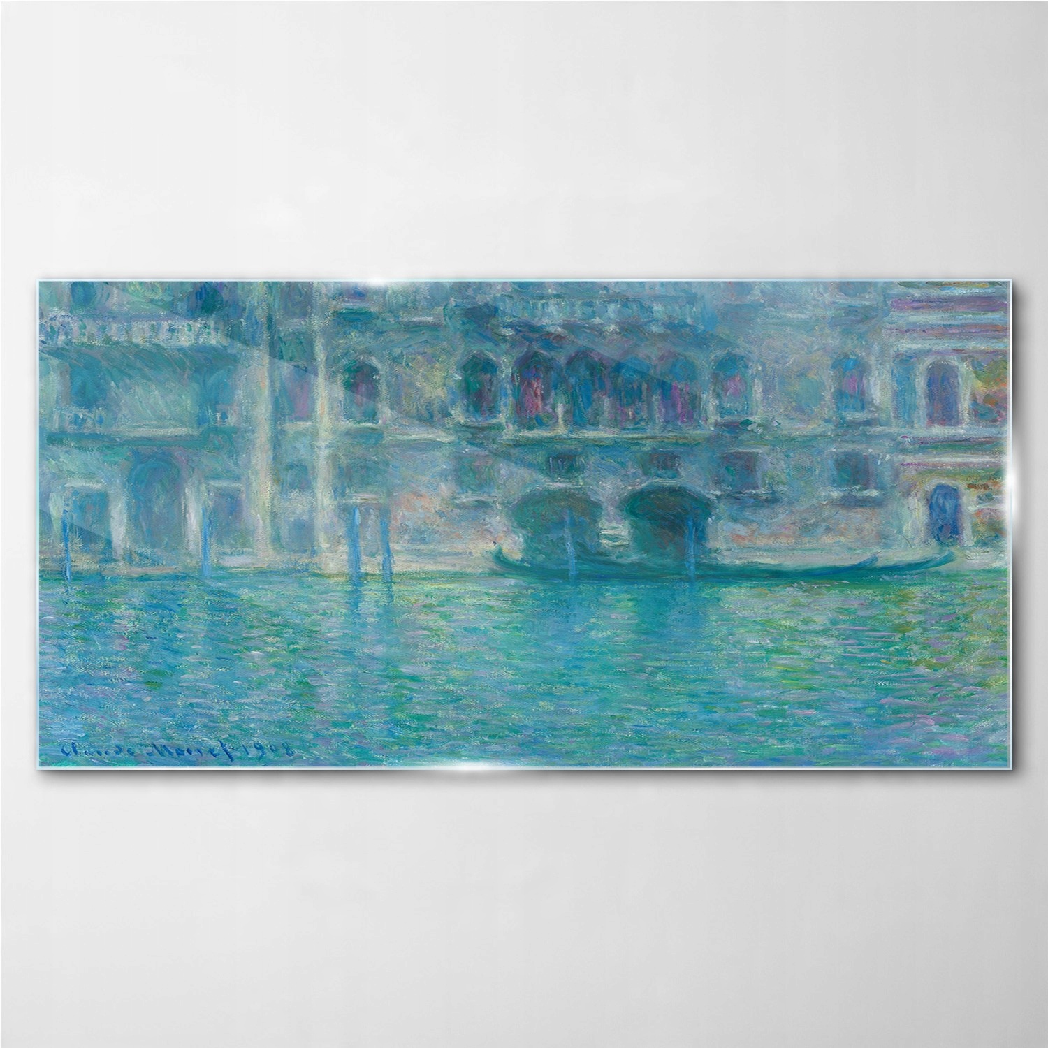 

Obraz szklany Palazzo da mula Wenecja Monet 100x50