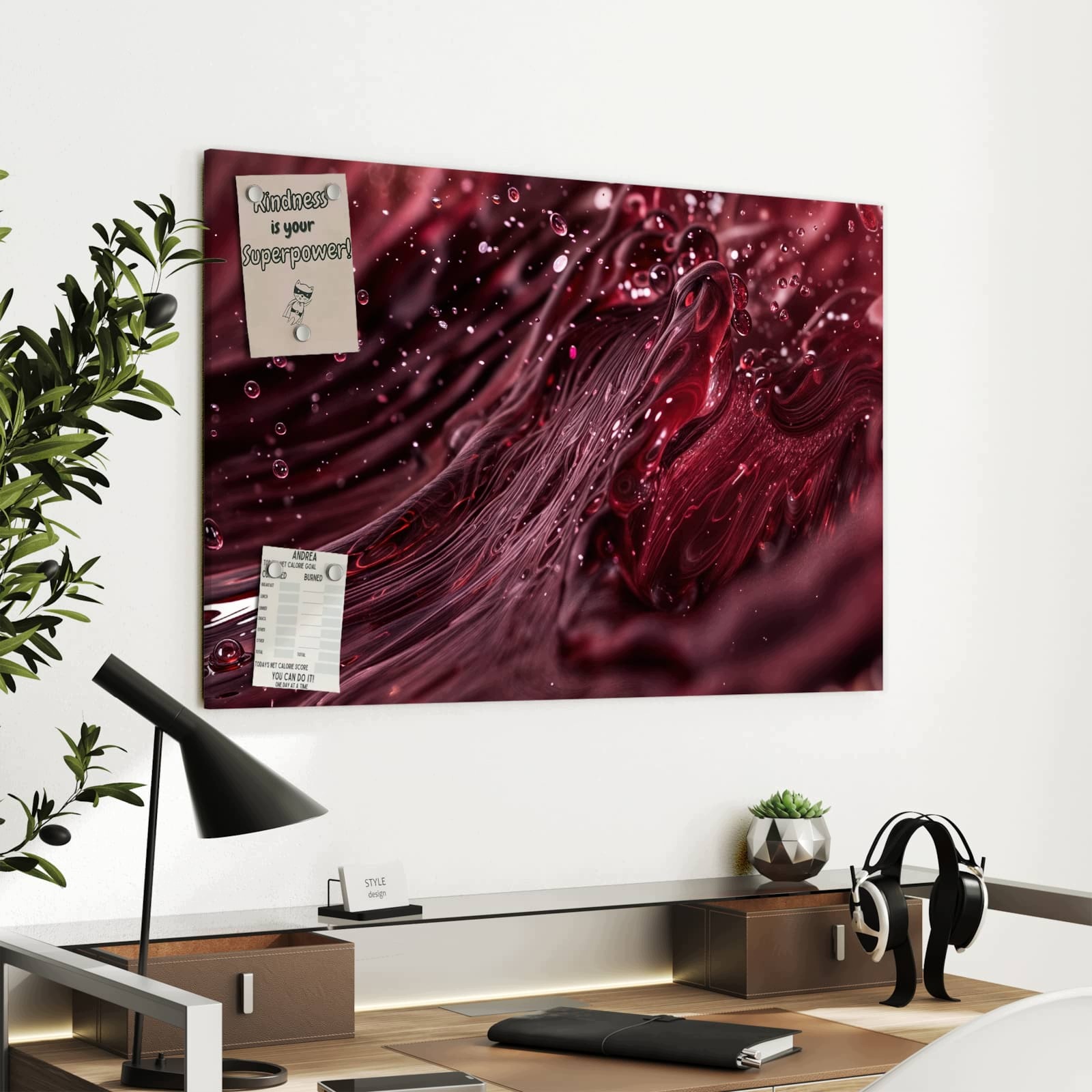 Magnetická tabule Vířící Plyn 90 × 60 cm