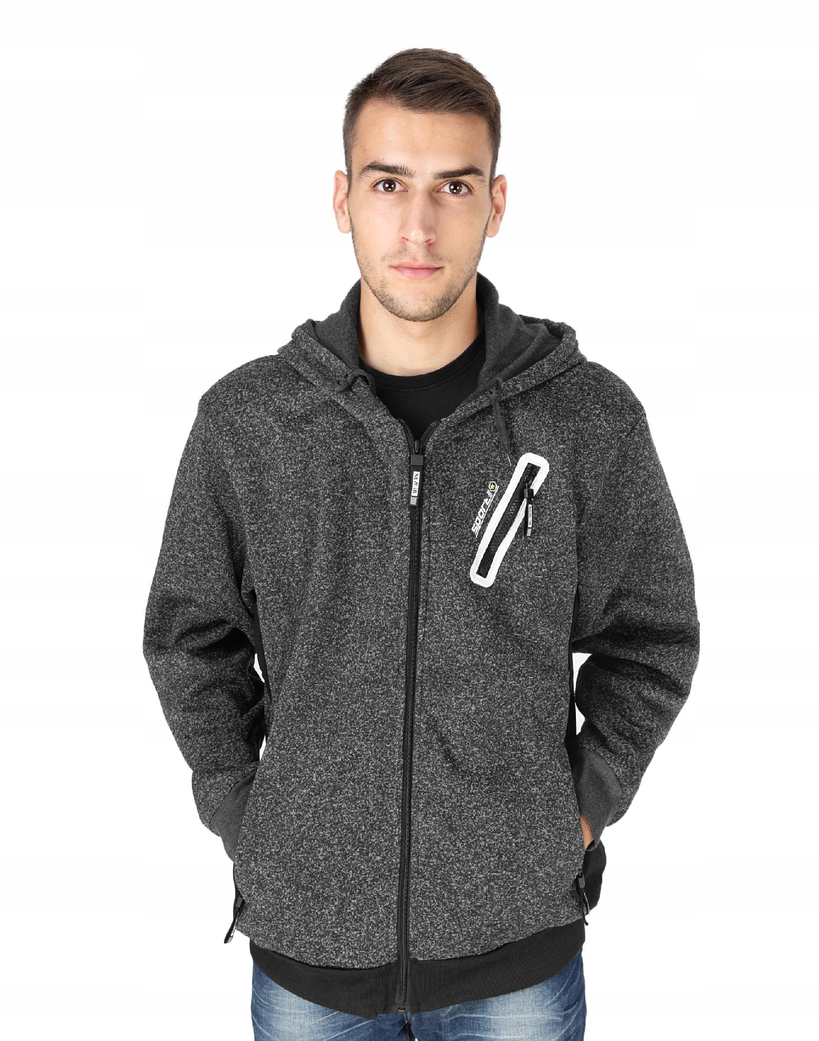

Bluza Męska Rozsuwana z Kapturem 2181 r L antracyt