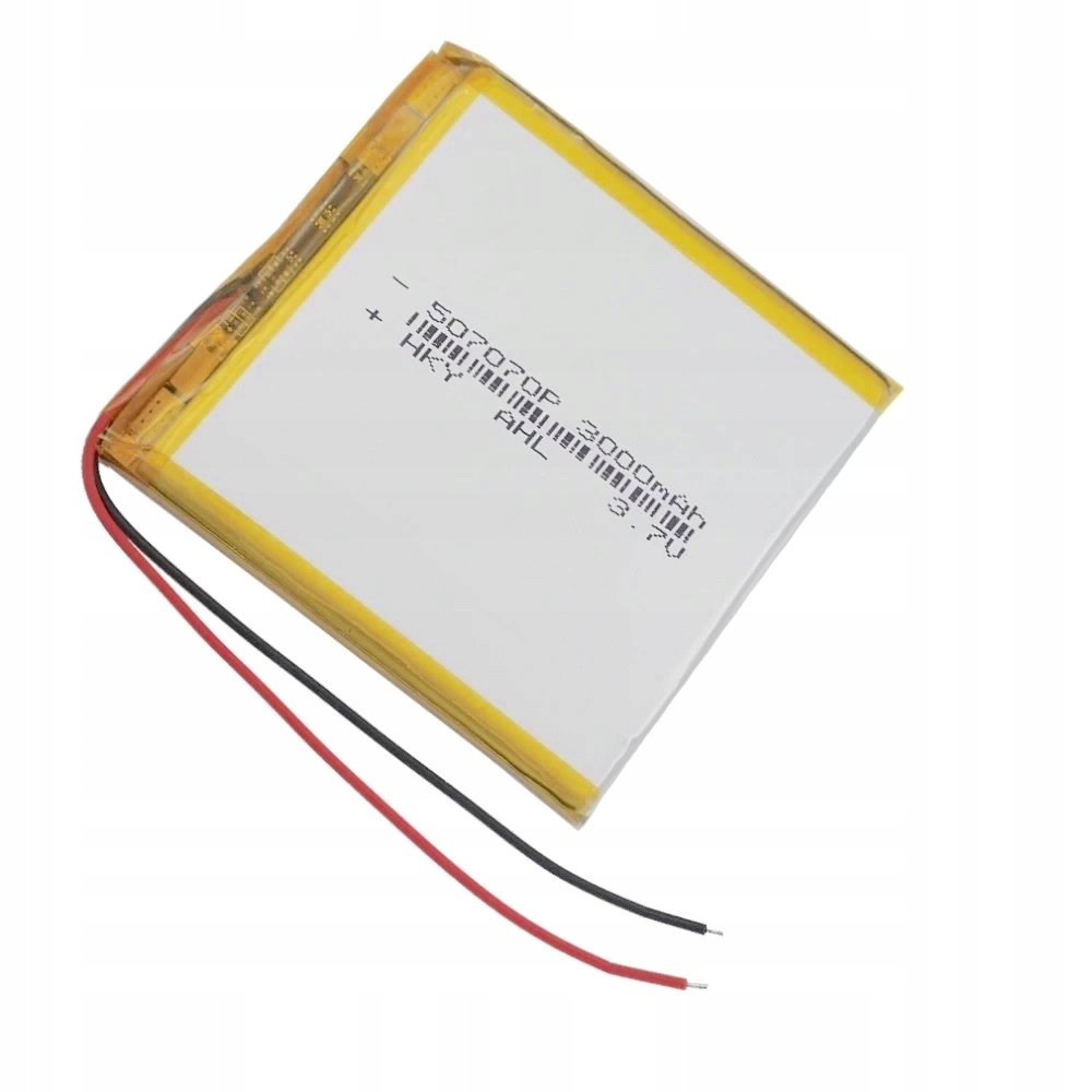 

Bateria Akumulator 3000mAh 3.7V Li-Poly, Li-po Gps