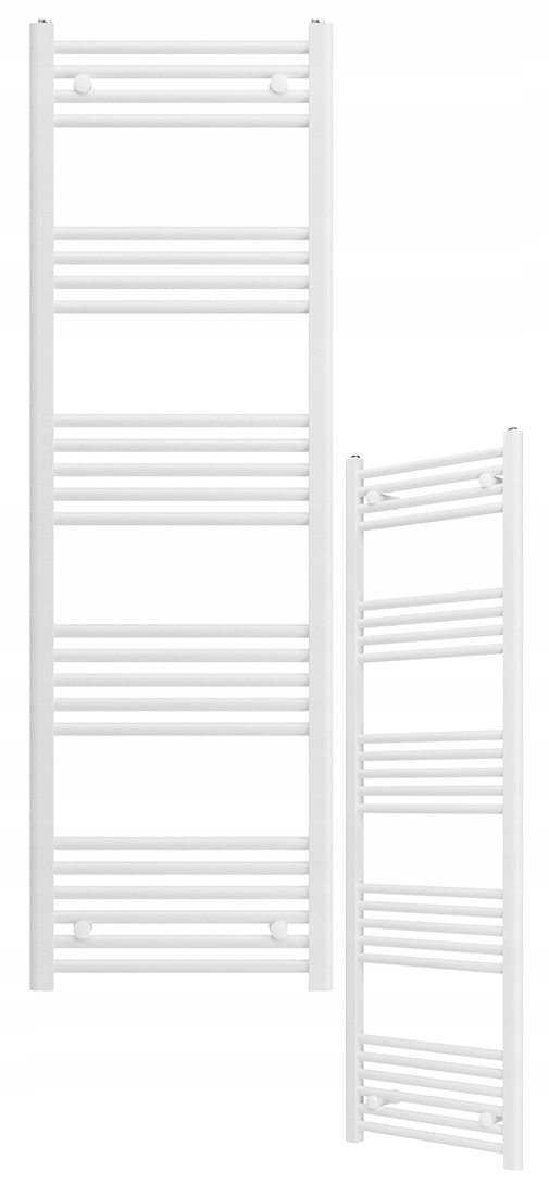 Kúpeľňový Ohrievač Biely Breno Rebríkový 50x160 cm Kaloryfer Montáž 180°