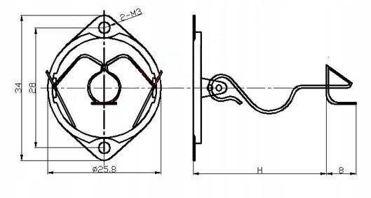 Mocowanie lamp typu ECC SMD nie