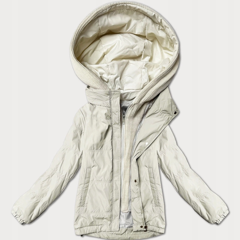 Krátká Dámská Bunda 3295 Ecru XL (42)