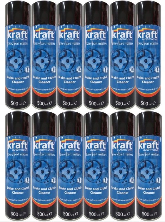 12X KRAFT Brake CLEANER 500 мл Средство для удаления тормозов