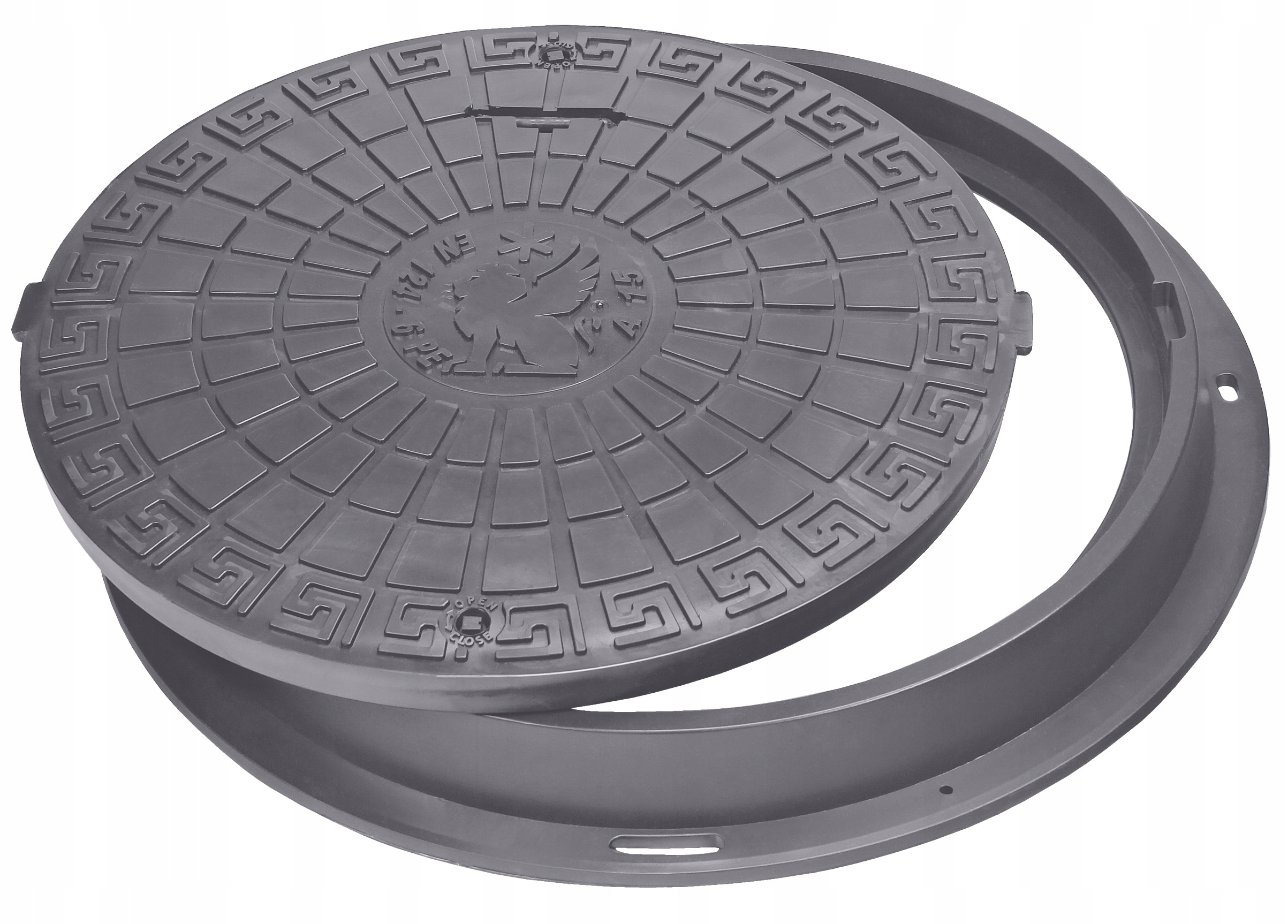 Kryt Poklopu Do Žumpy Studny Dekiel Ø600/780 A15 Šedý BabylonPlast