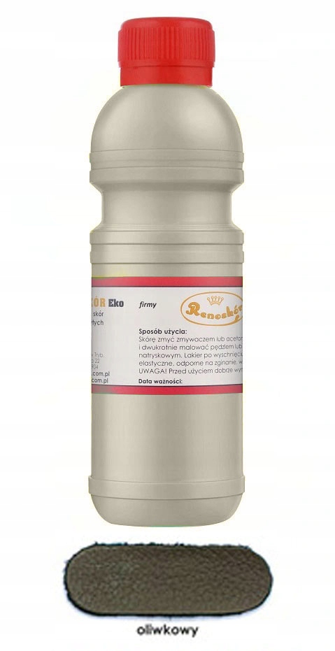 RENOSKÓR FARBA LAKIER DO SKÓRY OLIWKOWY 200ML