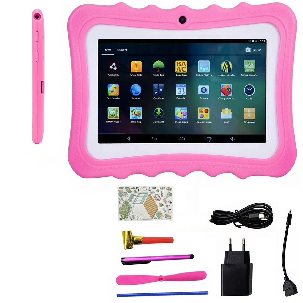 Tablet Pro Děti 7'' Android 128GB Quad Core Wifi Bluetooth S Pouzdro