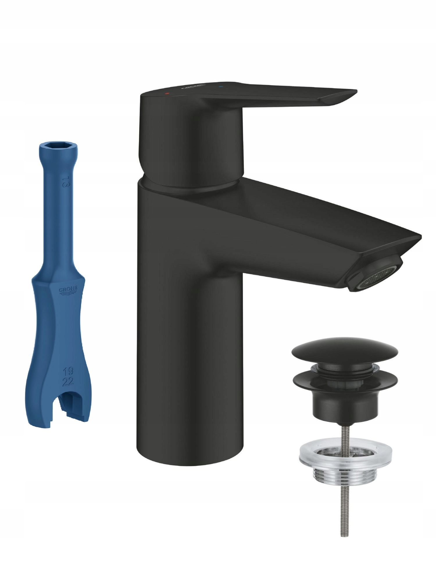 Bateria umywalkowa stojąca Grohe Start czarny 235512432