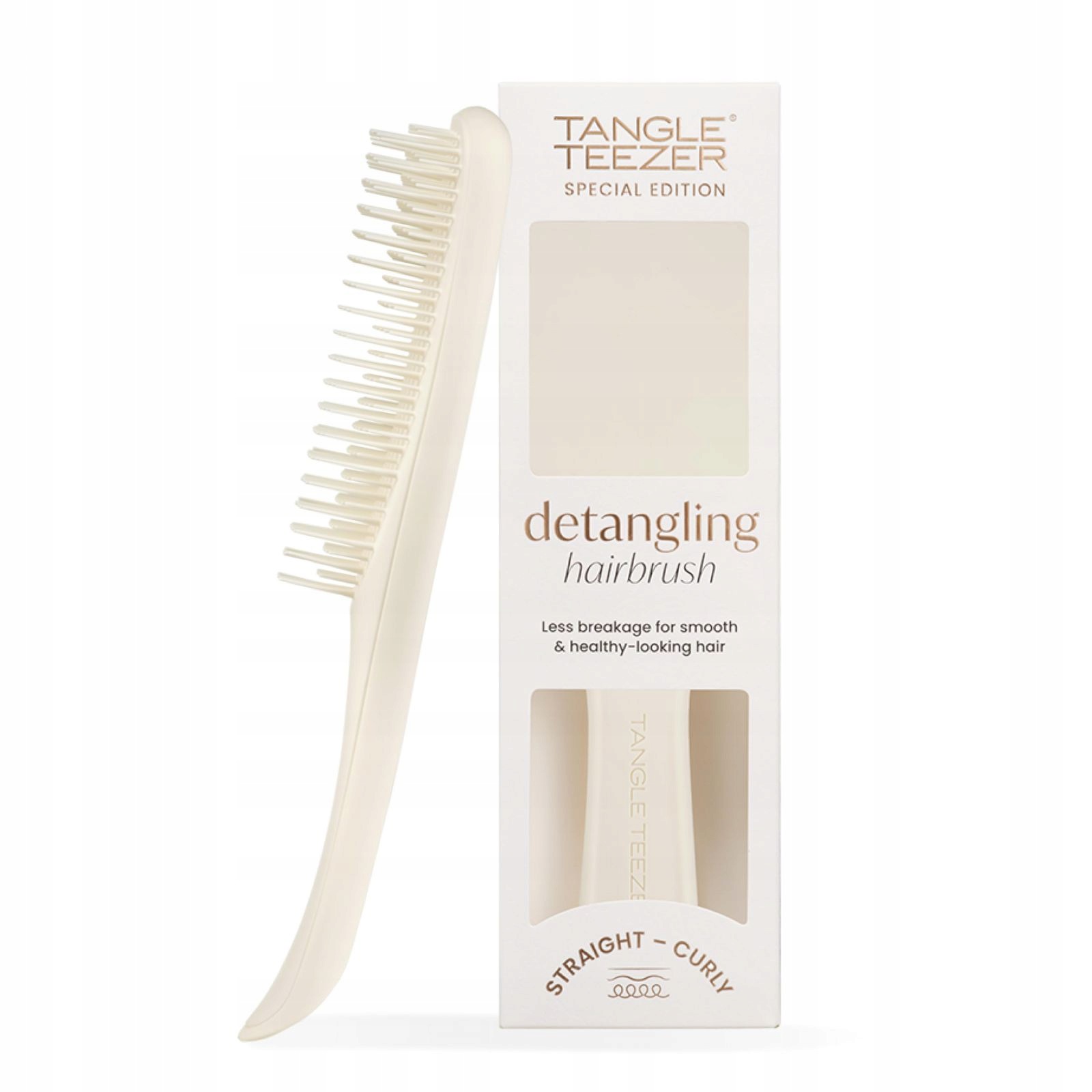 Ultimate Detangler Matný Porcelánový Krémový Kartáč Na Vlasy