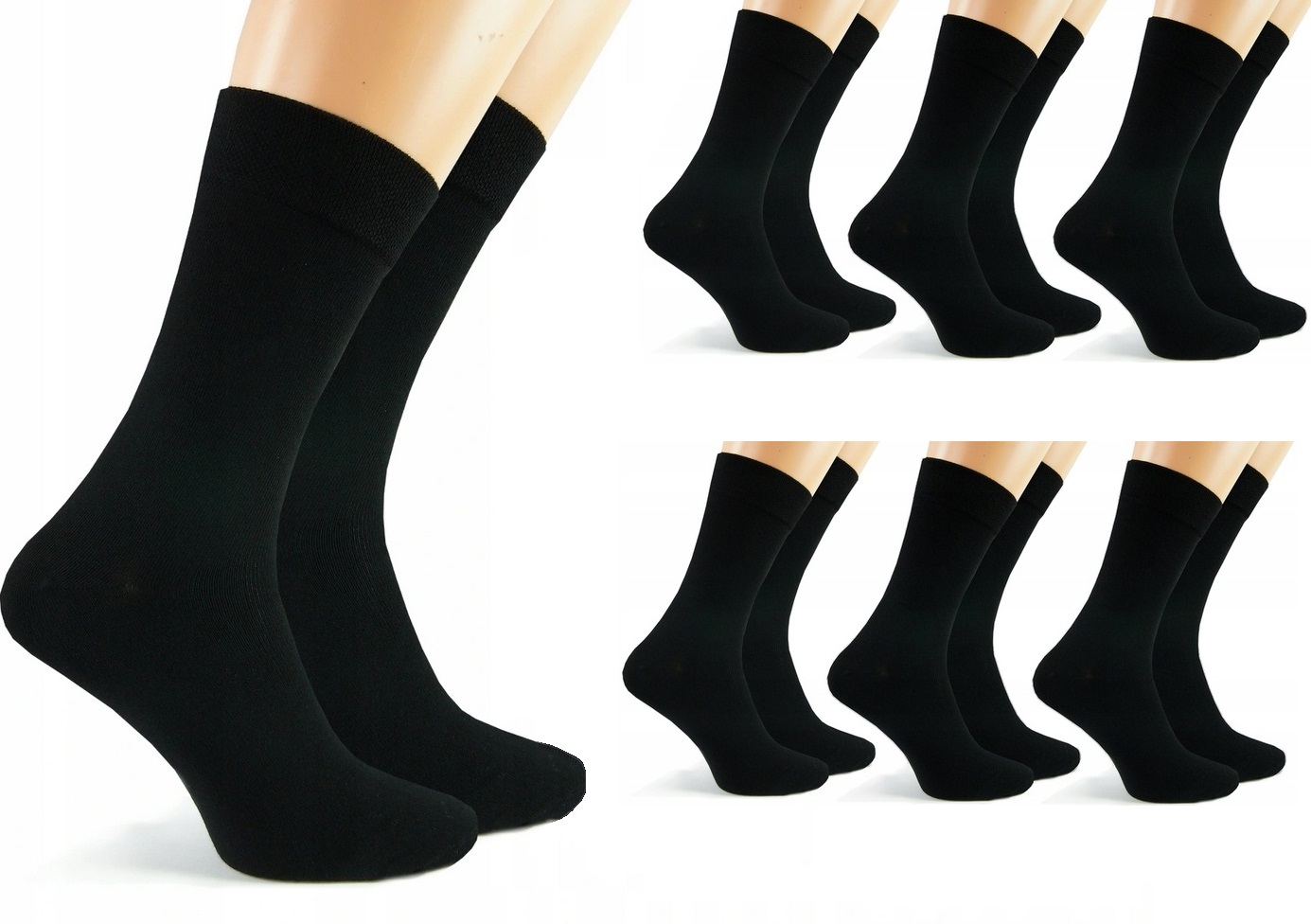 

7X Skarpety Bawełniane Garniturowe Polskie 39-42