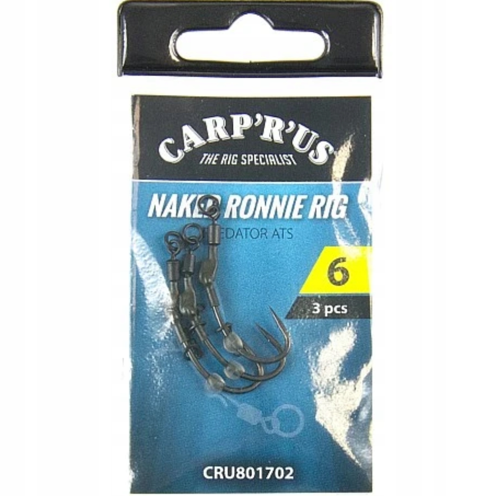 Haczyki Wiązane Gotowe Naked Ronnie Carp'R'Us r. 6