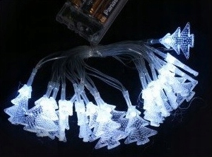

Lampki na druciku Led choinki Białe zimne światło