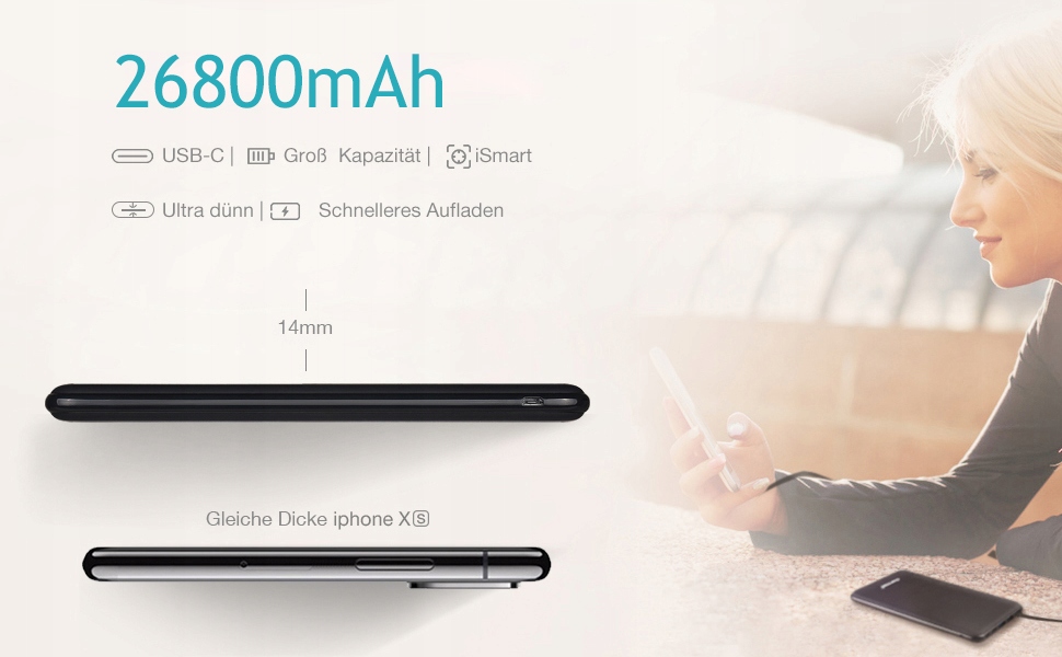 Charmast Przenośna Ładowarka Power Bank 26800mAh — miniatura 10