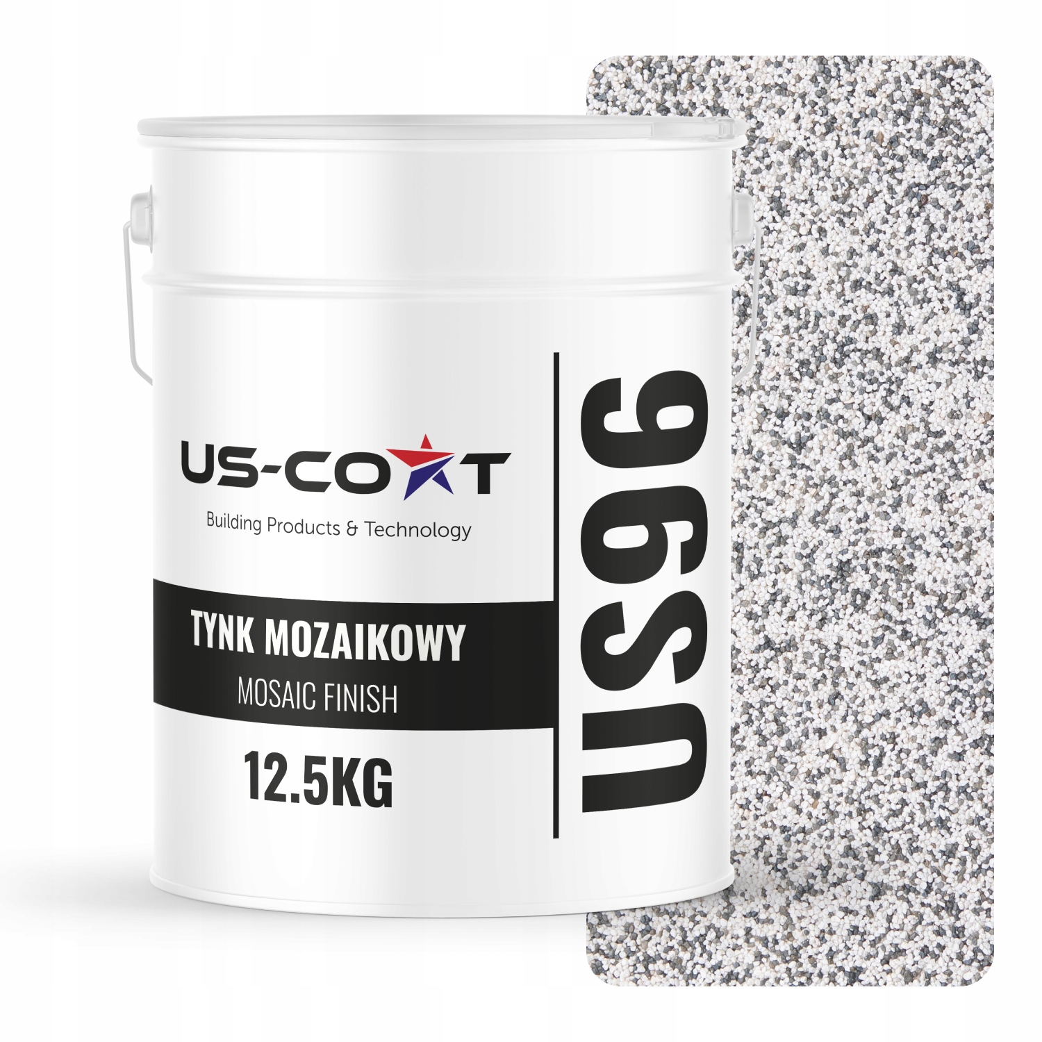 Mozaiková Omietka Mozaika 12,5 Kg Svetlosivá M21 Ozdobná Živicová Fasáda