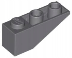 LEGO НАКЛОННОЙ ПЕРЕВЕРНУТЫЙ 1X3 ТЕМНО-СЕРЫЙ 4287 ЗА 2 ШТ