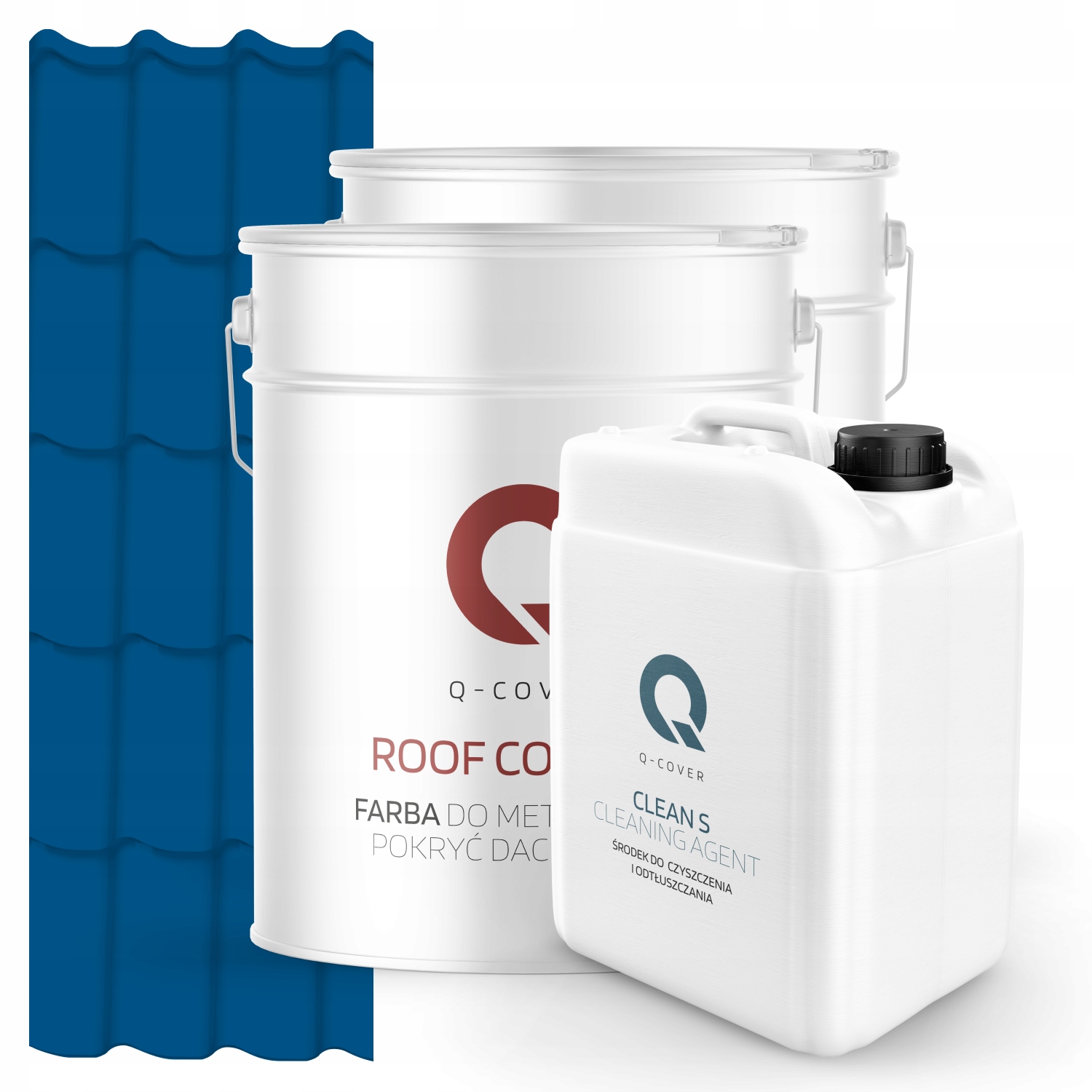 Farba Strešná Metalová Podkladová Odmasťovačka Modrá Ral 5005 74 m2 Lesk