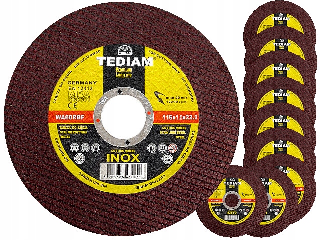 

Tarcza do cięcia metalu 115x1.0 Tediam Premium