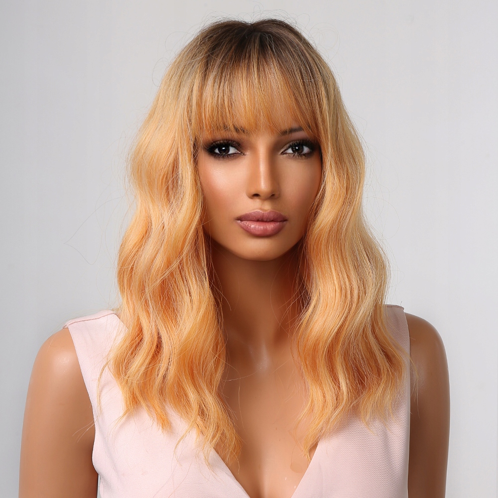 Krátká žlutá paruka Sunny